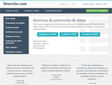 Tablet Screenshot of derecho.com